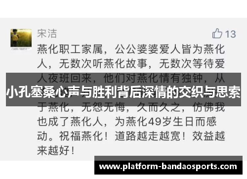 小孔塞桑心声与胜利背后深情的交织与思索